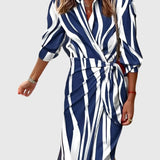 Everly™ | Vestido Envelope Elegante com Estampa