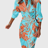 Everly™ | Vestido Envelope Elegante com Estampa
