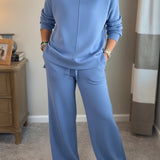 Elaine - Conjunto de duas peças chique e descontraído