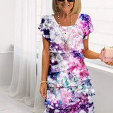 Loretta | Pareça mais magra com o Vestido plissado Floral