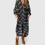 Amelie™ | Vestido Maxi Listrado Boho Elegante