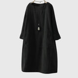 Grace | Vestido Midi de Veludo Relaxado