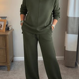 Elaine - Conjunto de duas peças chique e descontraído