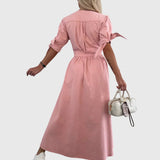 Sophia™ | Vestido de Denim Elegante