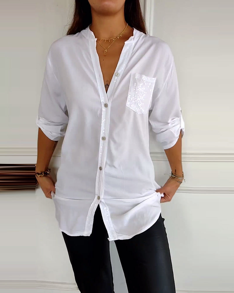 Ana - Blusa casual com botões