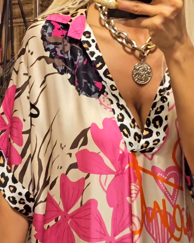 Andreia - Vestido casual com decote V