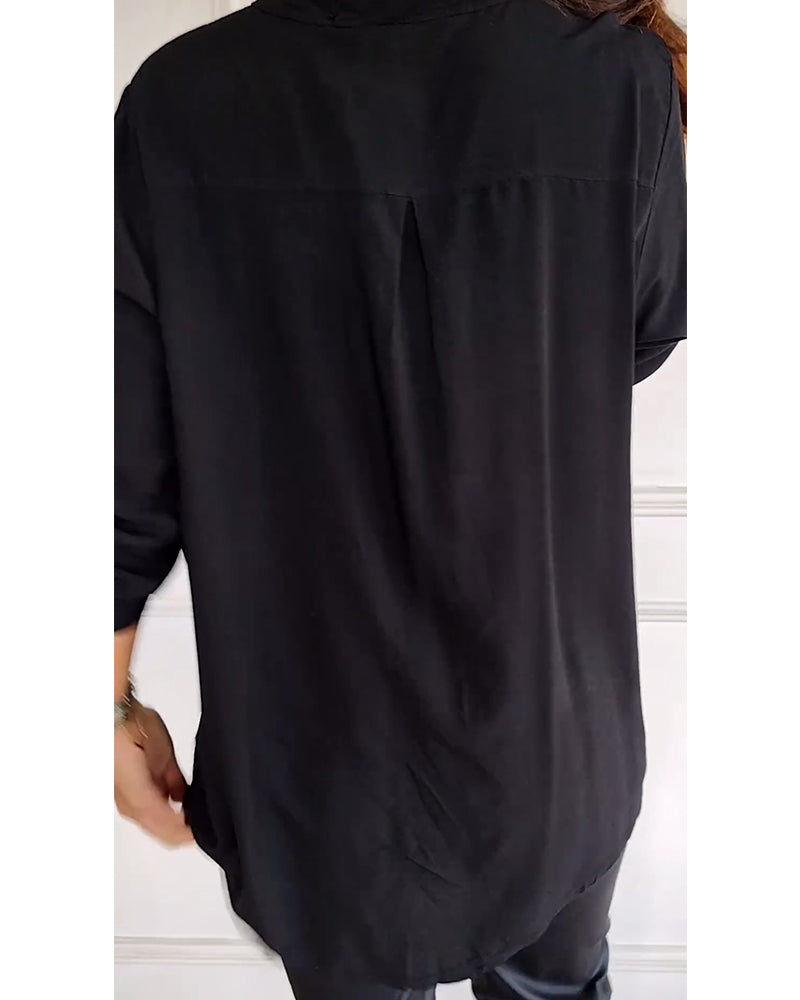 Ana - Blusa casual com botões