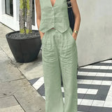 Jorja – Elegante Conjunto de Roupas Sem Mangas