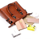 Genive | Conjunto de 4 bolsas de couro modernas