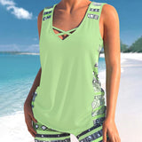 Sylvia - Tankini com estampado geométrico