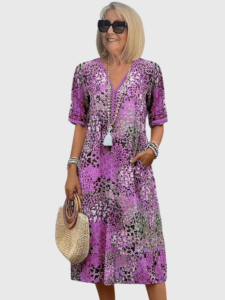 Bella | Vestido Midi Floral Elegante