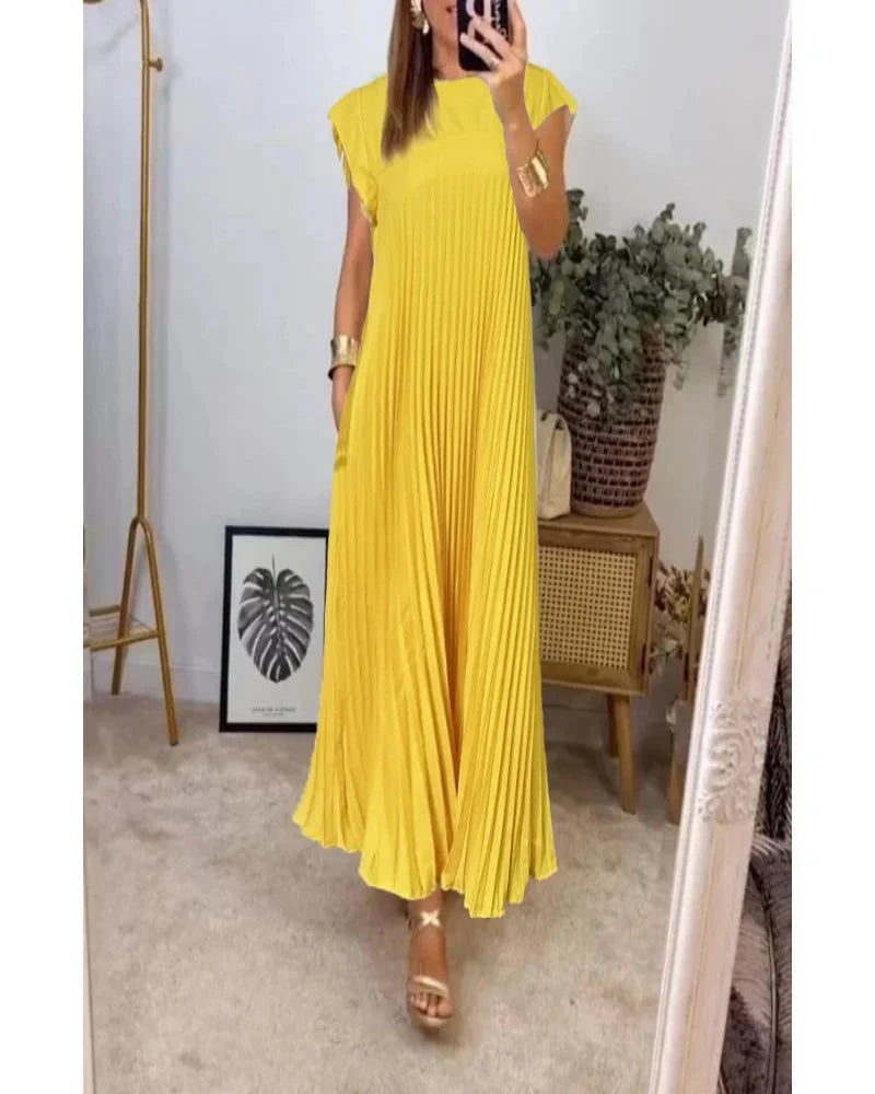 Leonor -  Vestido Maxi Elegante e Confortável