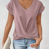 Ziva | Camiseta Casual com Decote em V