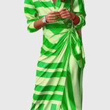 Everly™ | Vestido Envelope Elegante com Estampa