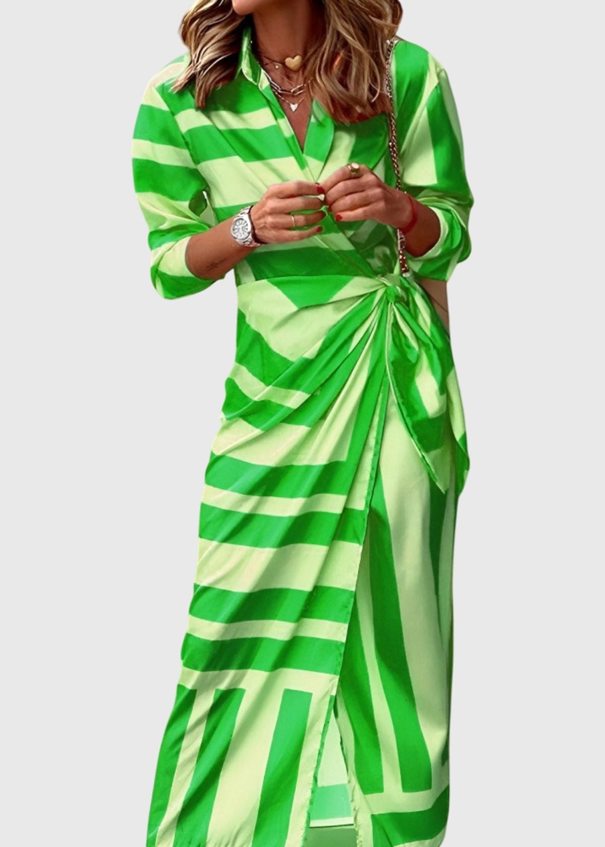 Everly™ | Vestido Envelope Elegante com Estampa