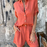 Sadie - Conjunto de Linho Leve de 2 Peças