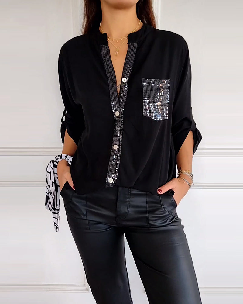 Ana - Blusa casual com botões