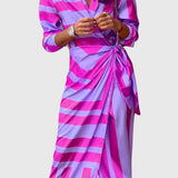 Everly™ | Vestido Envelope Elegante com Estampa