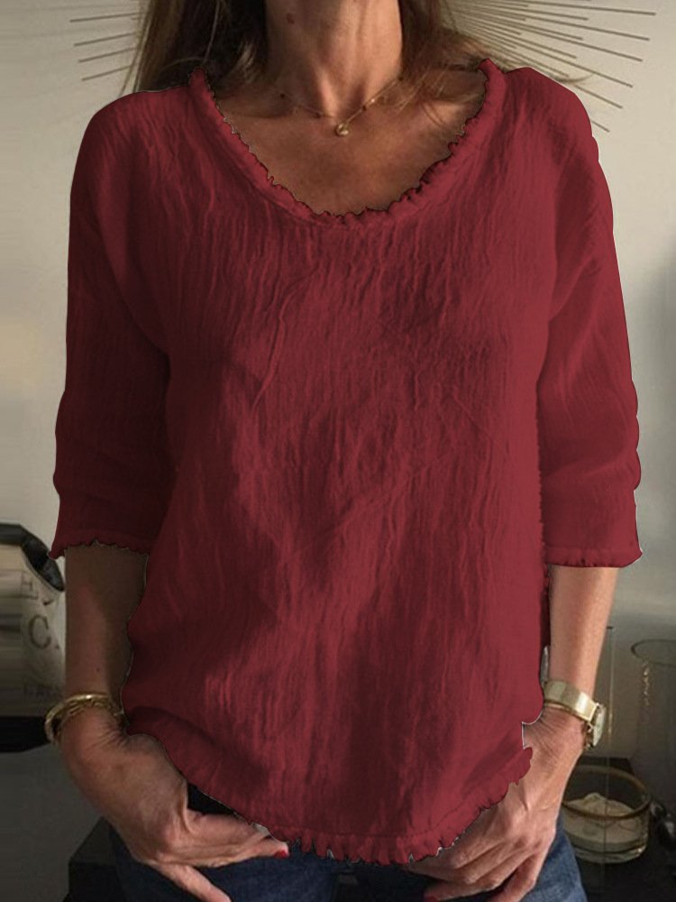 Charleigh | Camiseta de linho casual e estilosa