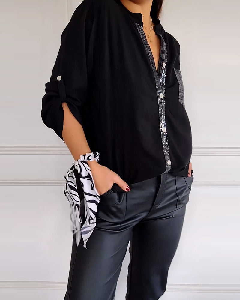 Ana - Blusa casual com botões