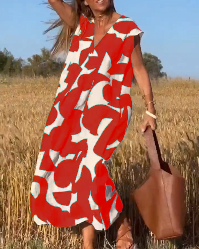 Isaura - Vestido elegante com decote em V
