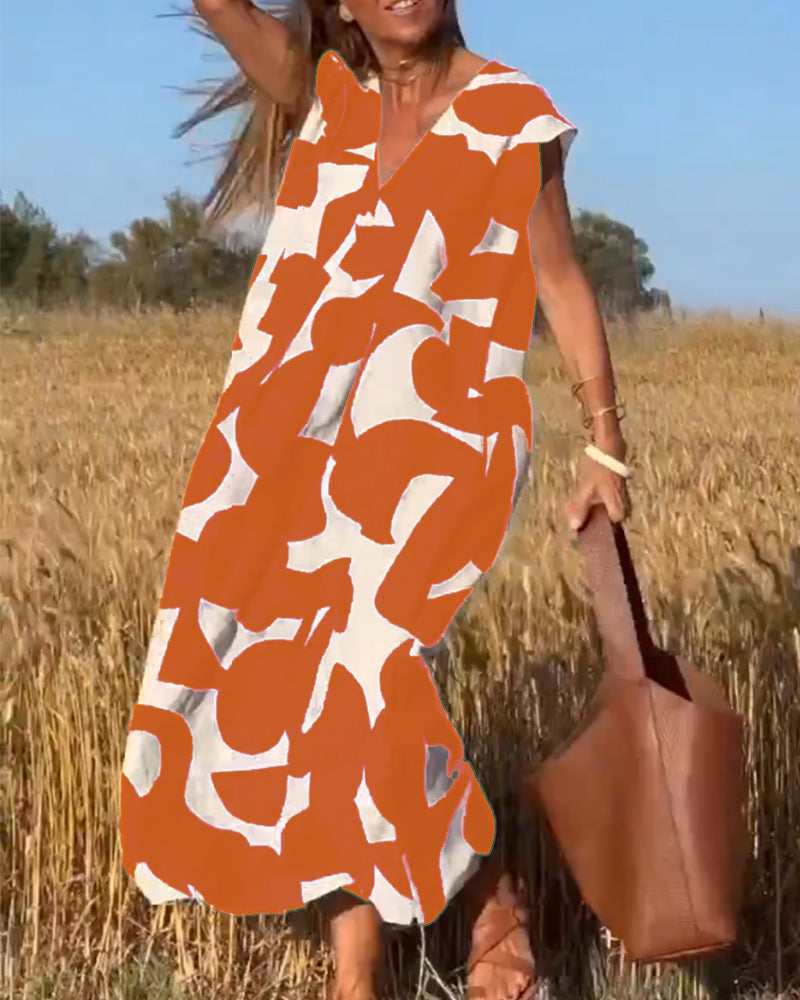 Isaura - Vestido elegante com decote em V