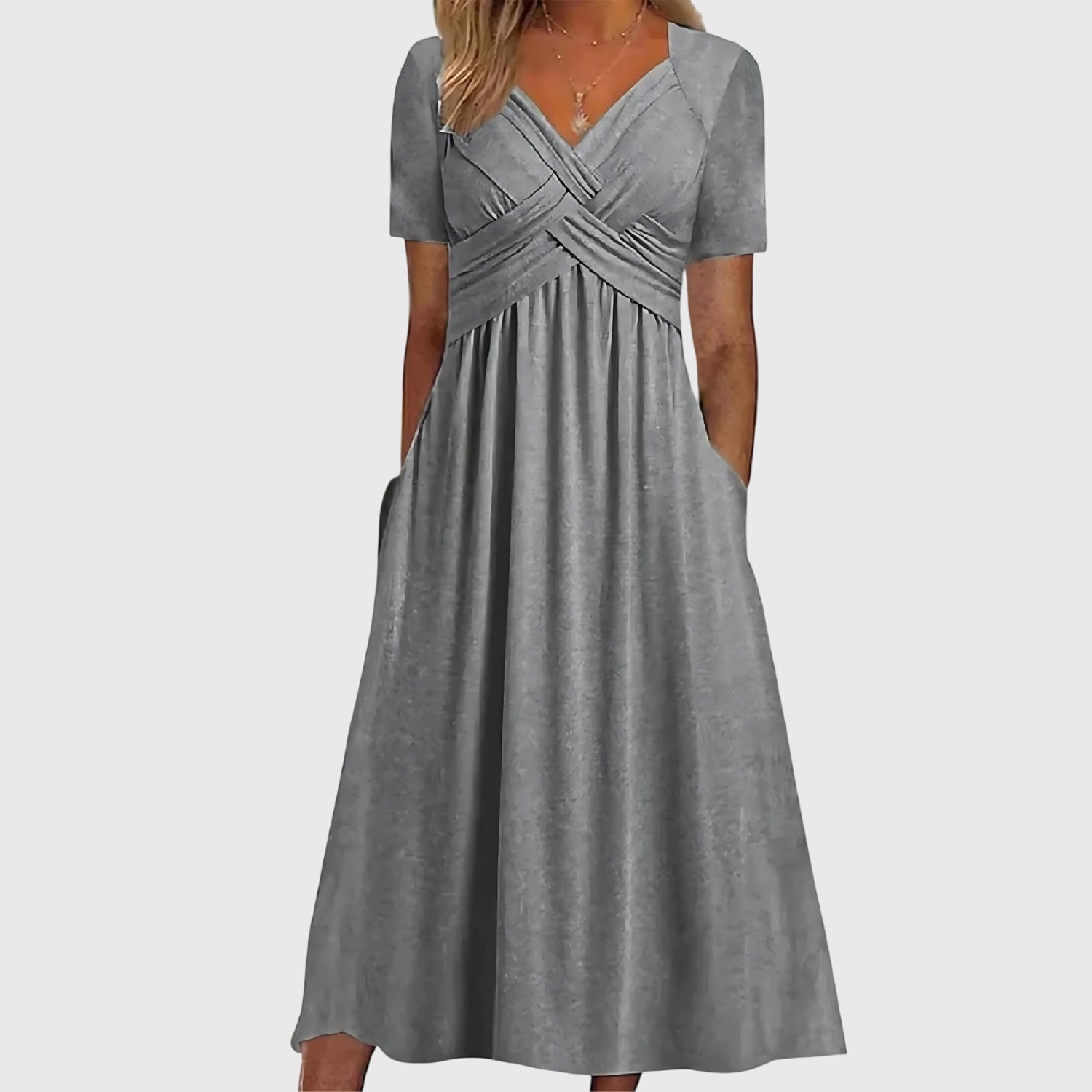 Viola™ | Vestido Midi com Controle de Barriga