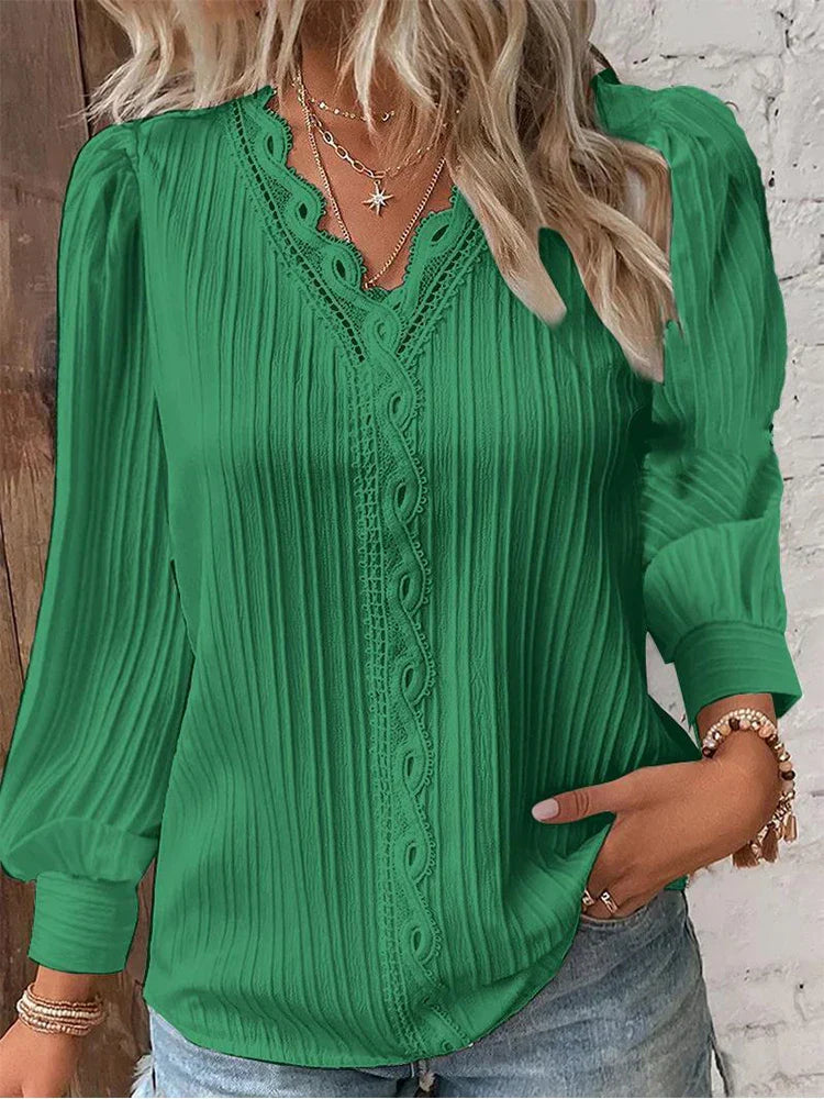 Emma | Blusa com Detalhes de Renda