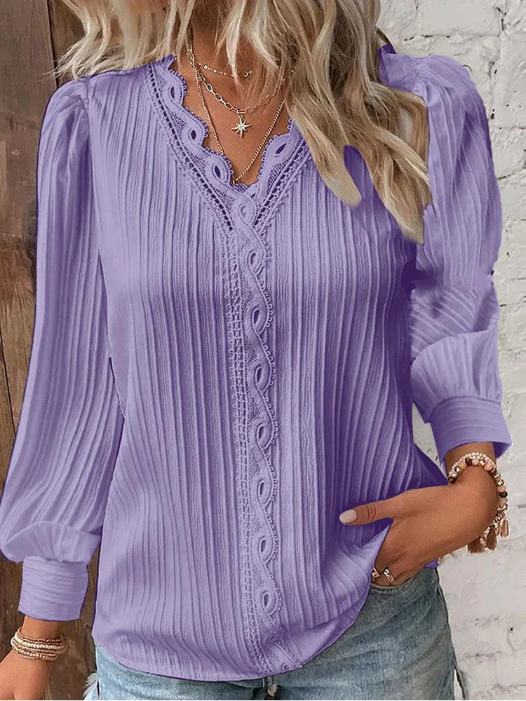 Emma | Blusa com Detalhes de Renda