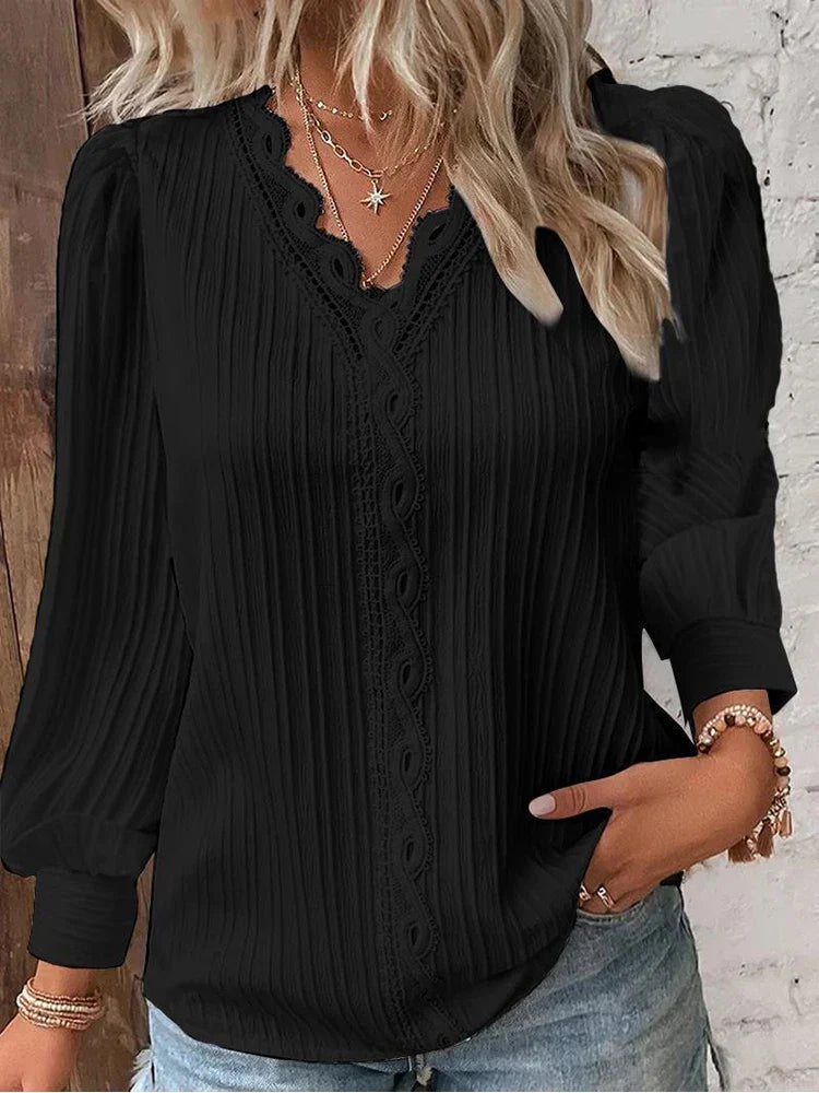 Emma | Blusa com Detalhes de Renda