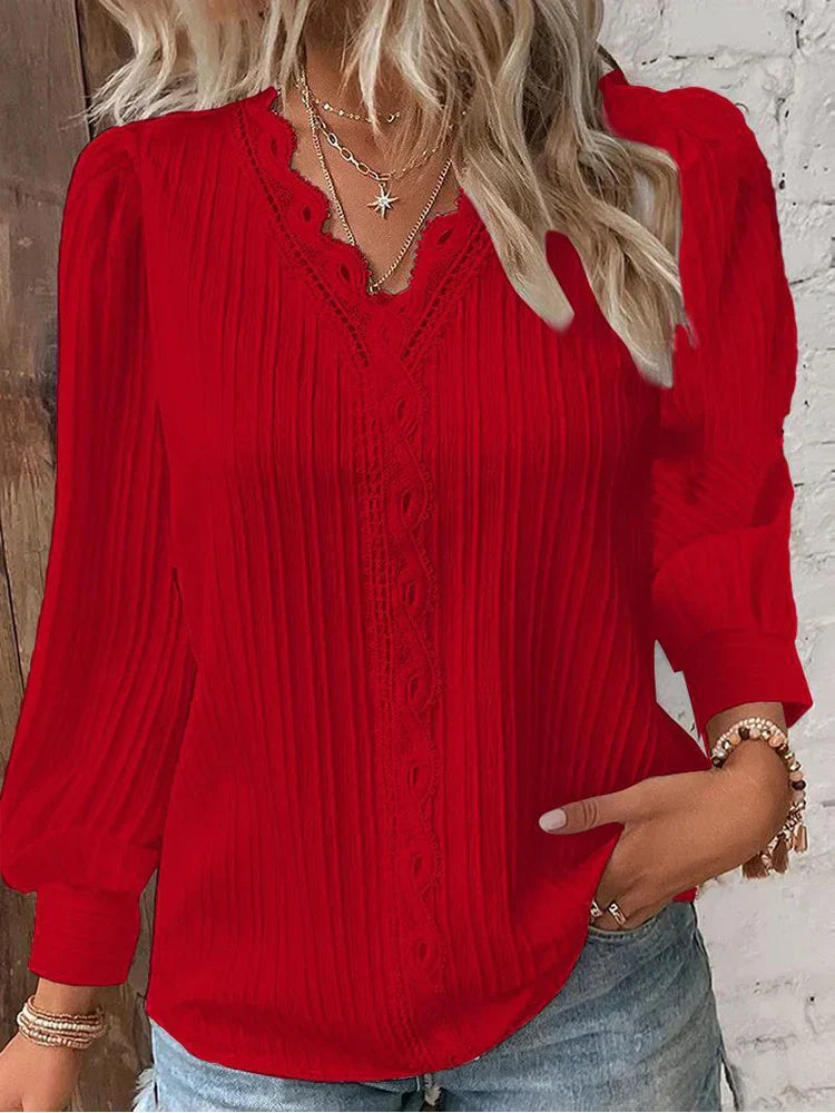 Emma | Blusa com Detalhes de Renda