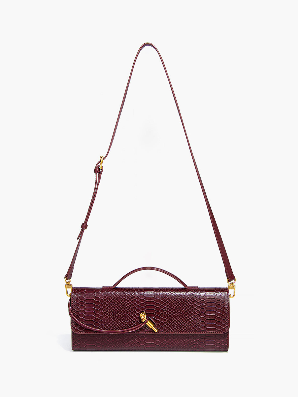 Bolsa de ombro texturizada