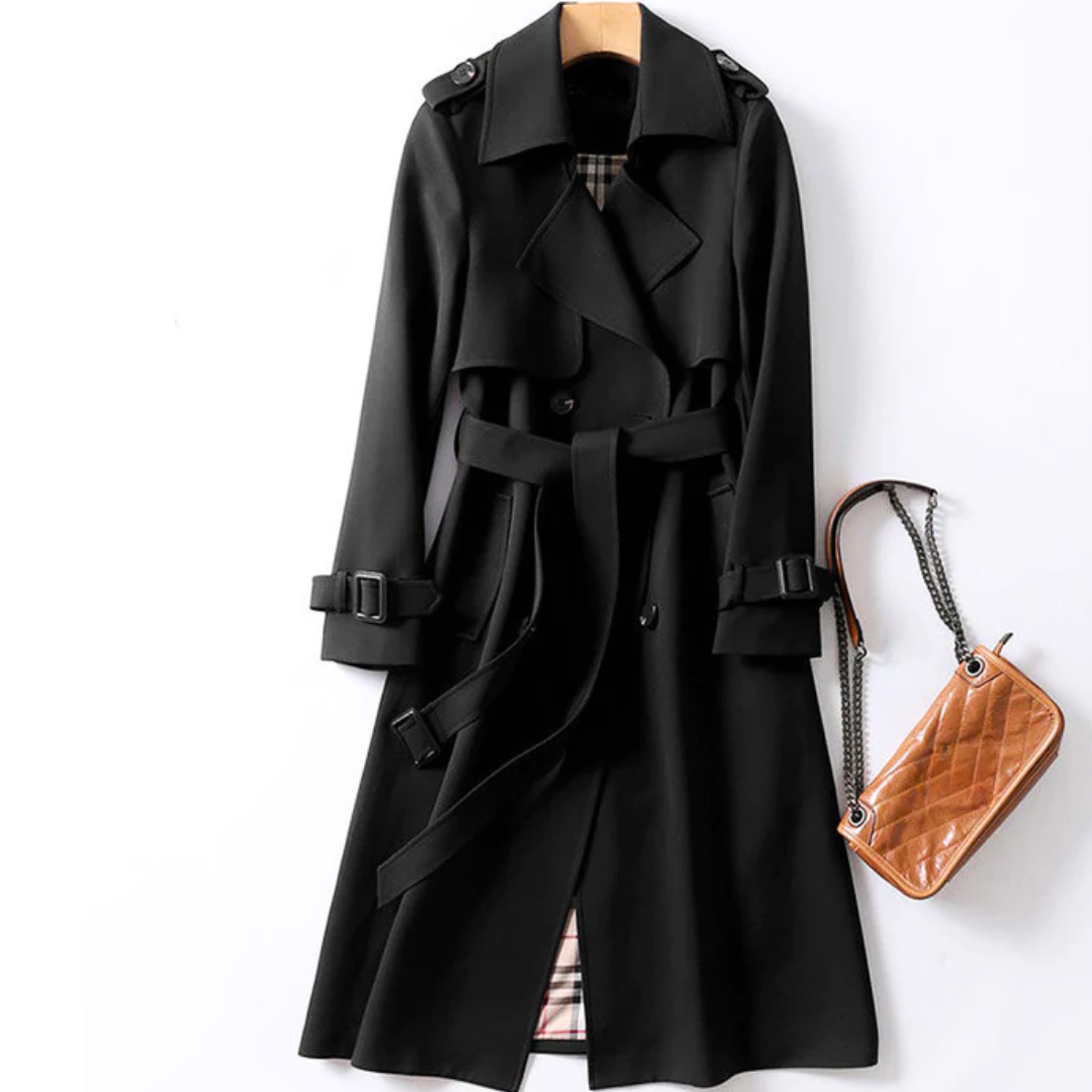 Trench Coat Olivia – Elegância Atemporal em Cada Detalhe