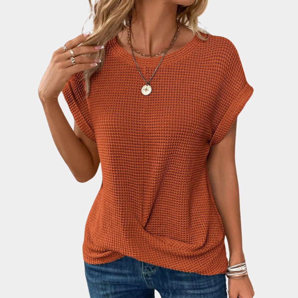 Estella | Camiseta de gola redonda para mulheres