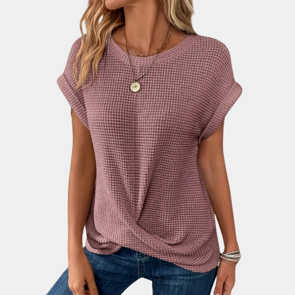 Estella | Camiseta de gola redonda para mulheres