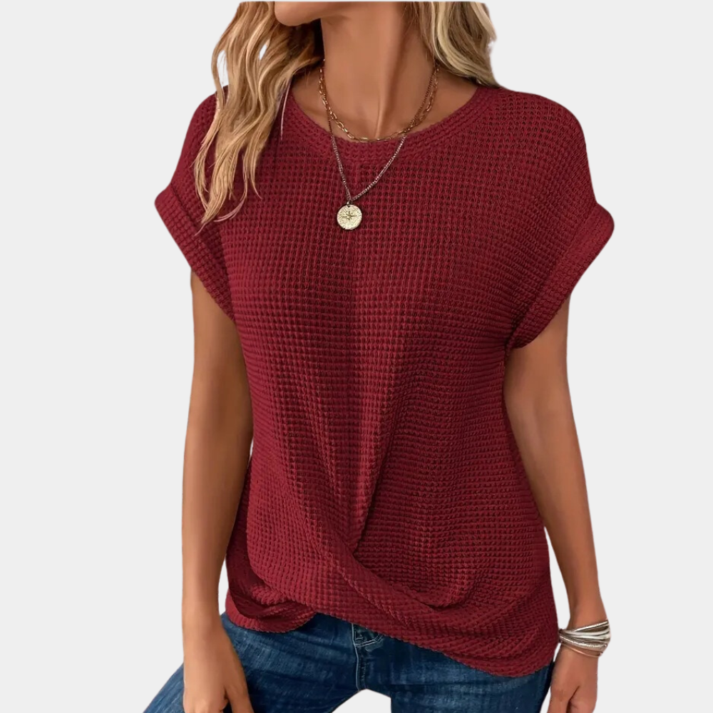 Estella | Camiseta de gola redonda para mulheres