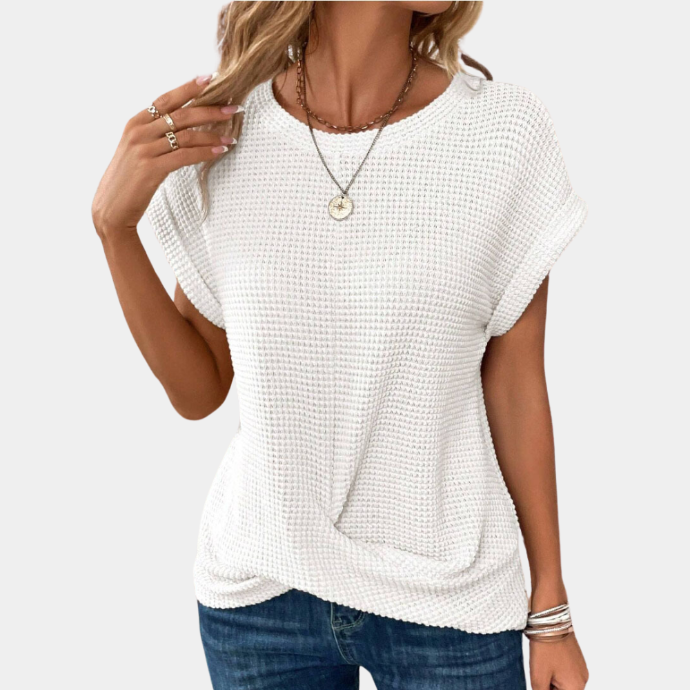 Estella | Camiseta de gola redonda para mulheres