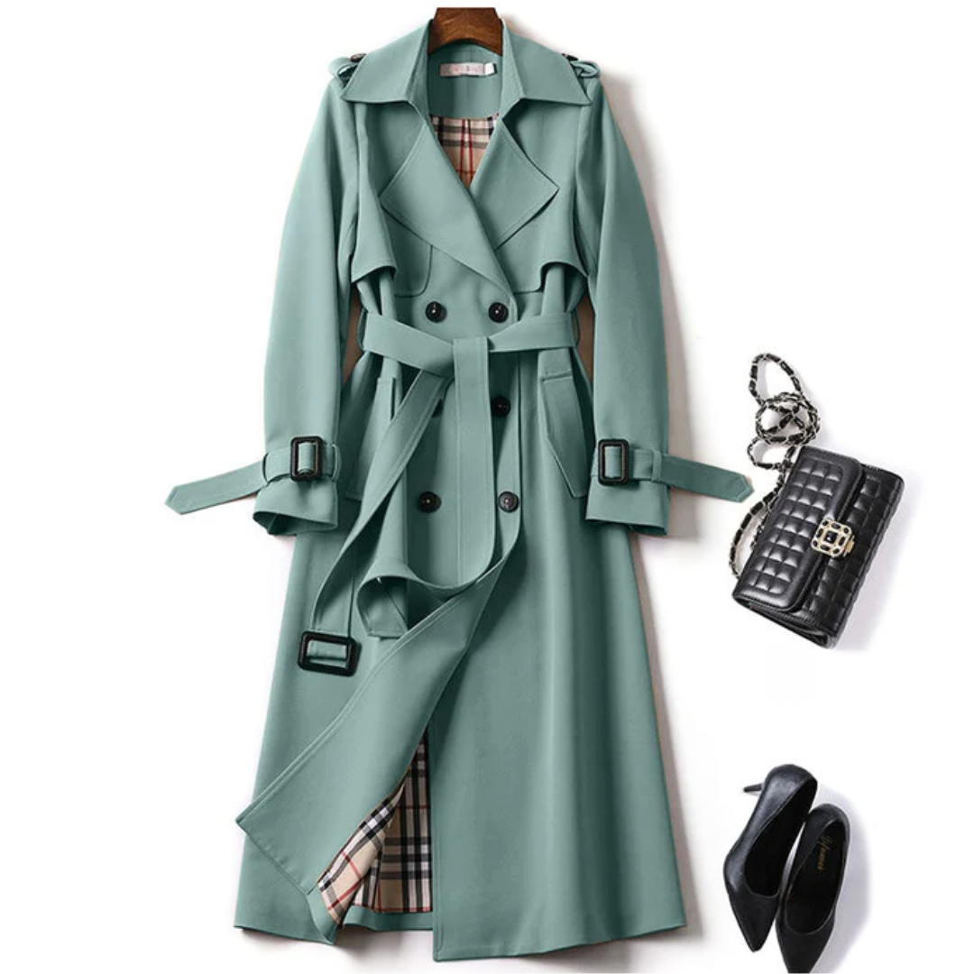 Trench Coat Olivia – Elegância Atemporal em Cada Detalhe