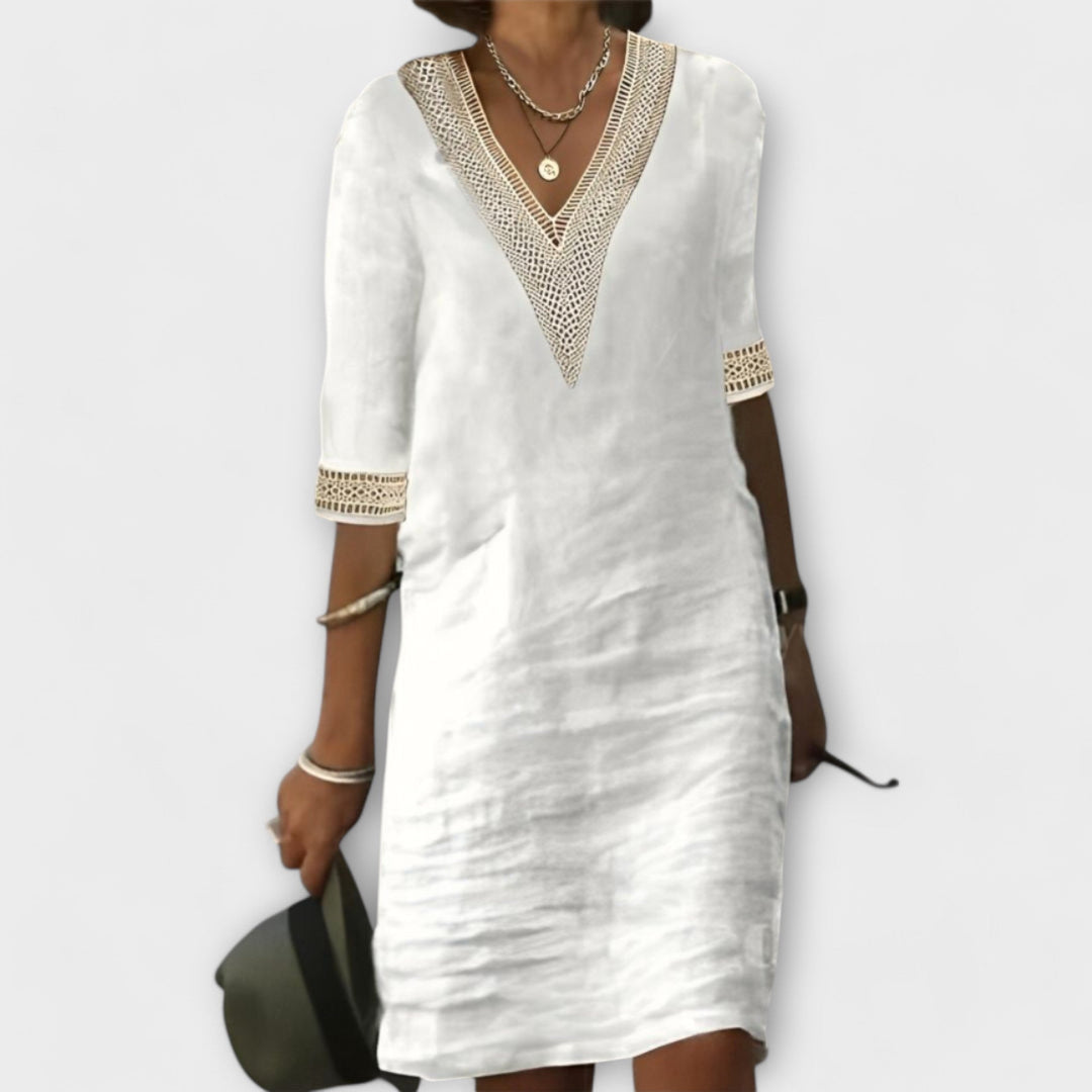 Emelia - Vestido em Algodão e Linho