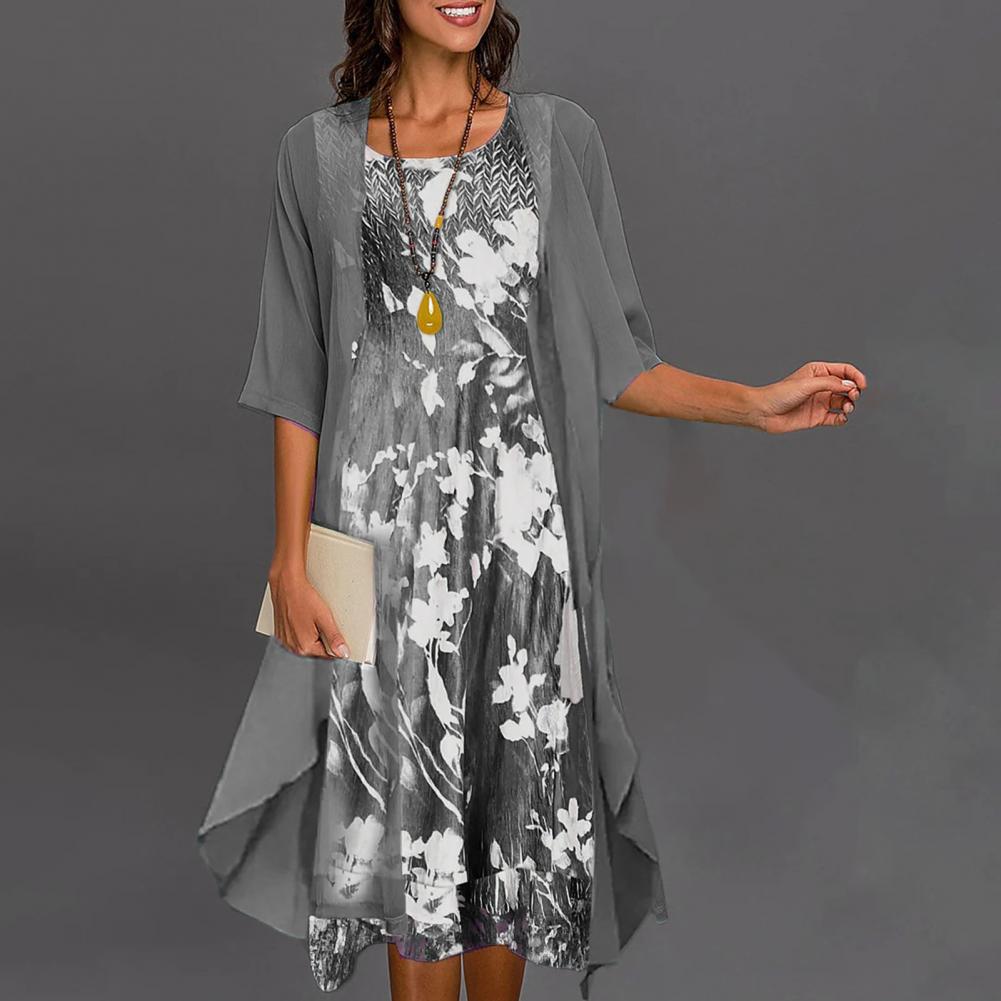 Aria™ - Elegante conjunto floral de dos piezas 