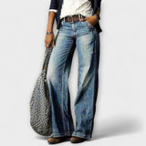 Calça jeans com pernas largas