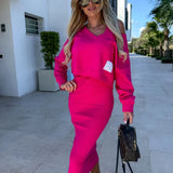 Zara - Conjunto casual de moletom e vestido