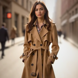 Trench Coat Olivia – Elegância Atemporal em Cada Detalhe