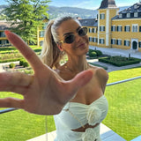 Susanne™ - Badeanzug mit 3D-Rosendesign