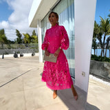 Vestido Midi de Renda Gabby