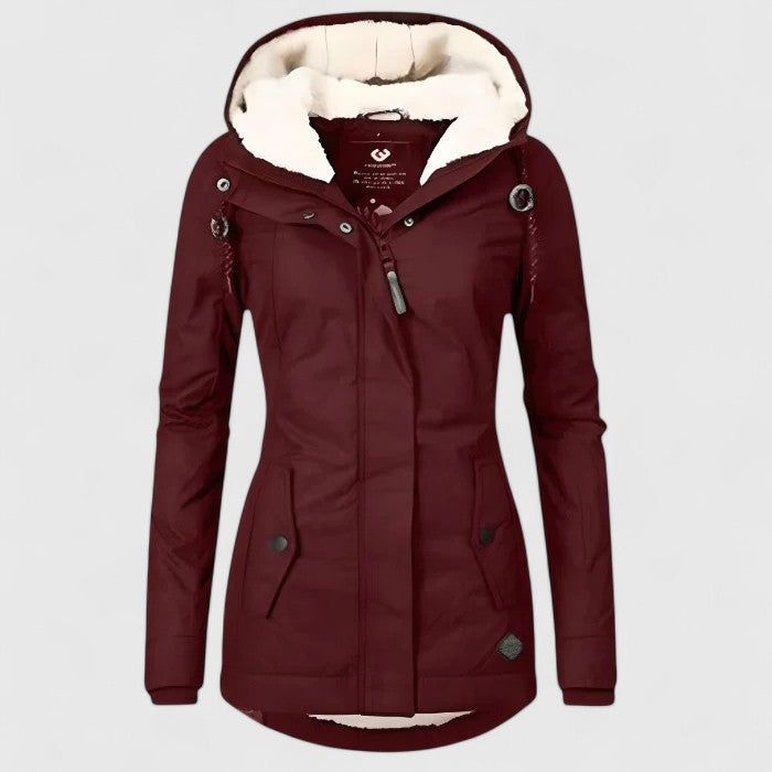 Maggie - Casaco de Inverno Impermeável com Capuz
