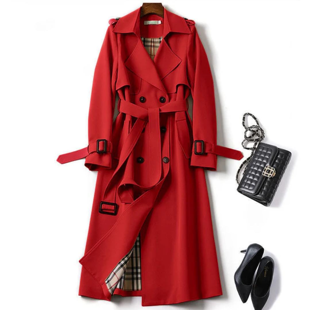 Trench Coat Olivia – Elegância Atemporal em Cada Detalhe
