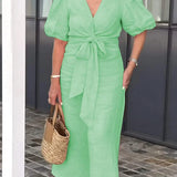 Natasha - Vestido Elegante com Decote em V