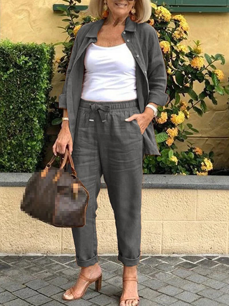 Julia – Conjunto Casual Primavera Outono (2 Peças)