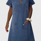 Christine | Vestido de Denim Elegante